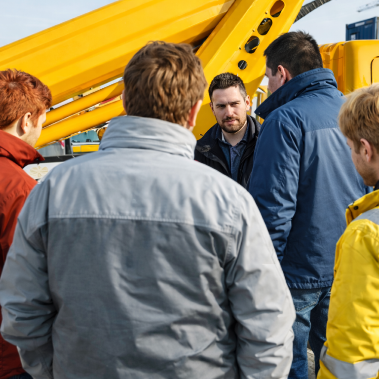 Einweisung Hubarbeitsbühne direkt im Betrieb für sichere Nutzung